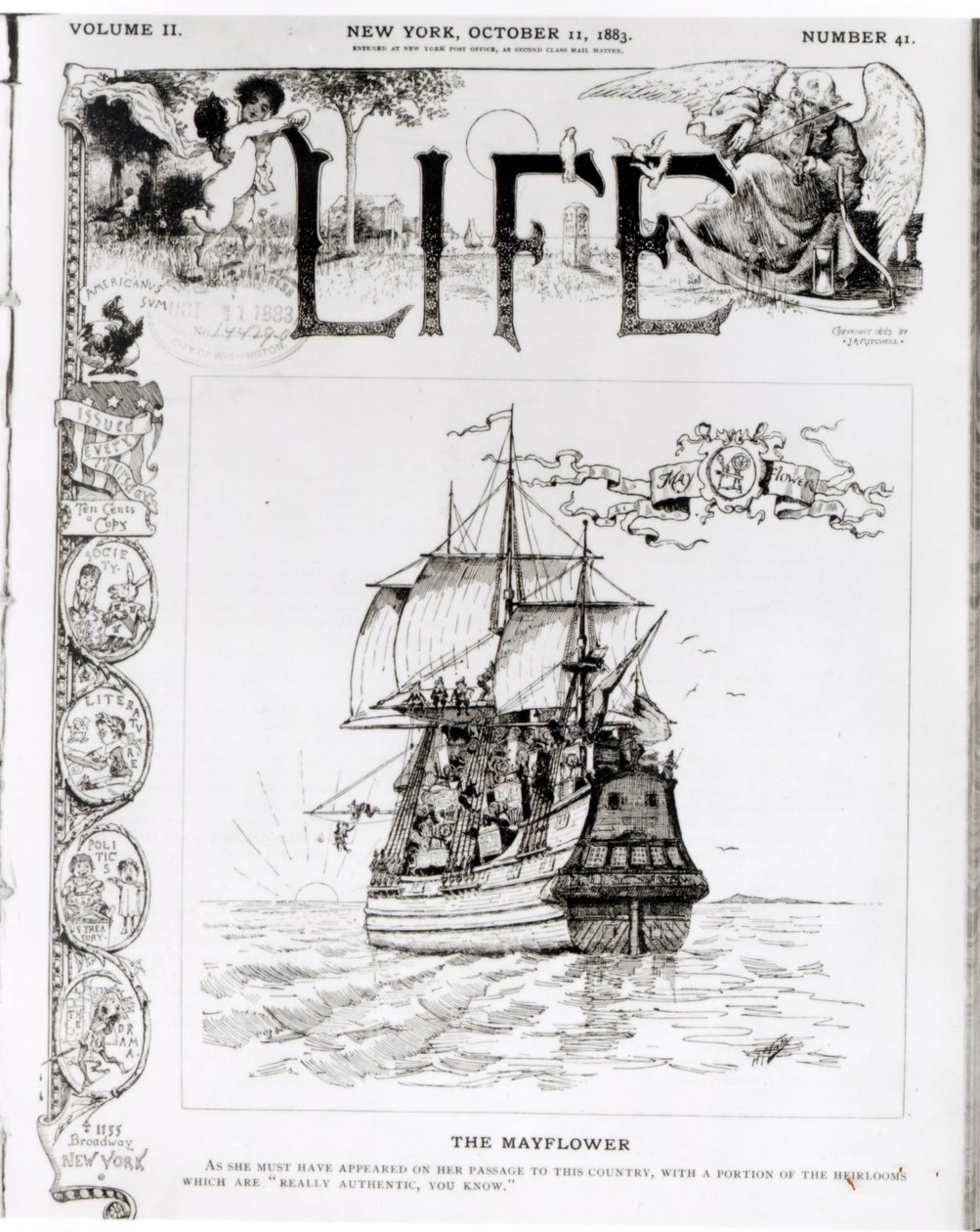 The Mayflower, Front Cover from 