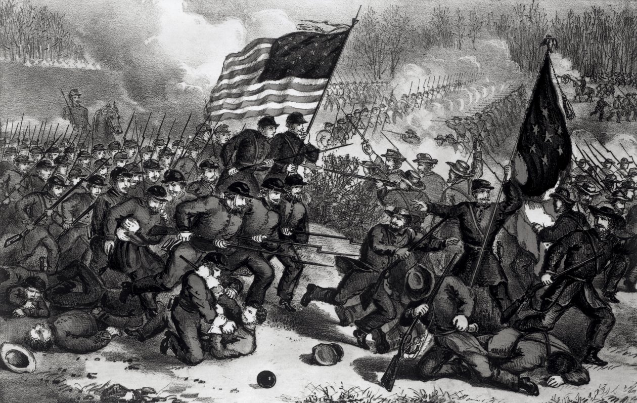 The Second Battle of Bull Run, Fought 29th August 1862 by American School