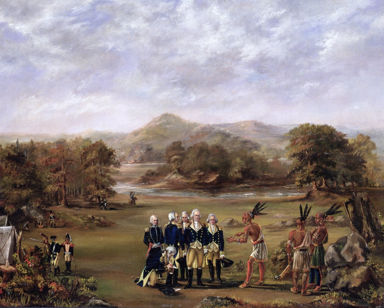 The Treaty of Greenville on August 3, 1795 by American School