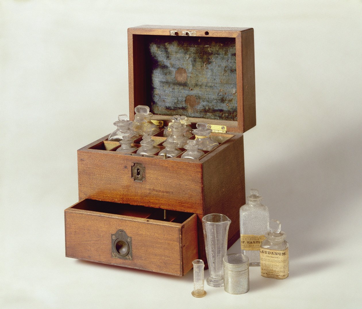 Travelling medicine chest, c.1800 by American School