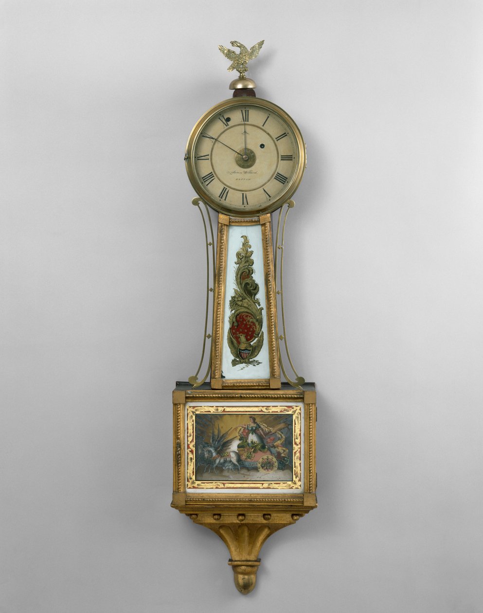 Wall clock, from the shop of Aaron Willard Sr., or Aaron William Jr., Boston, 1802-30 by American School