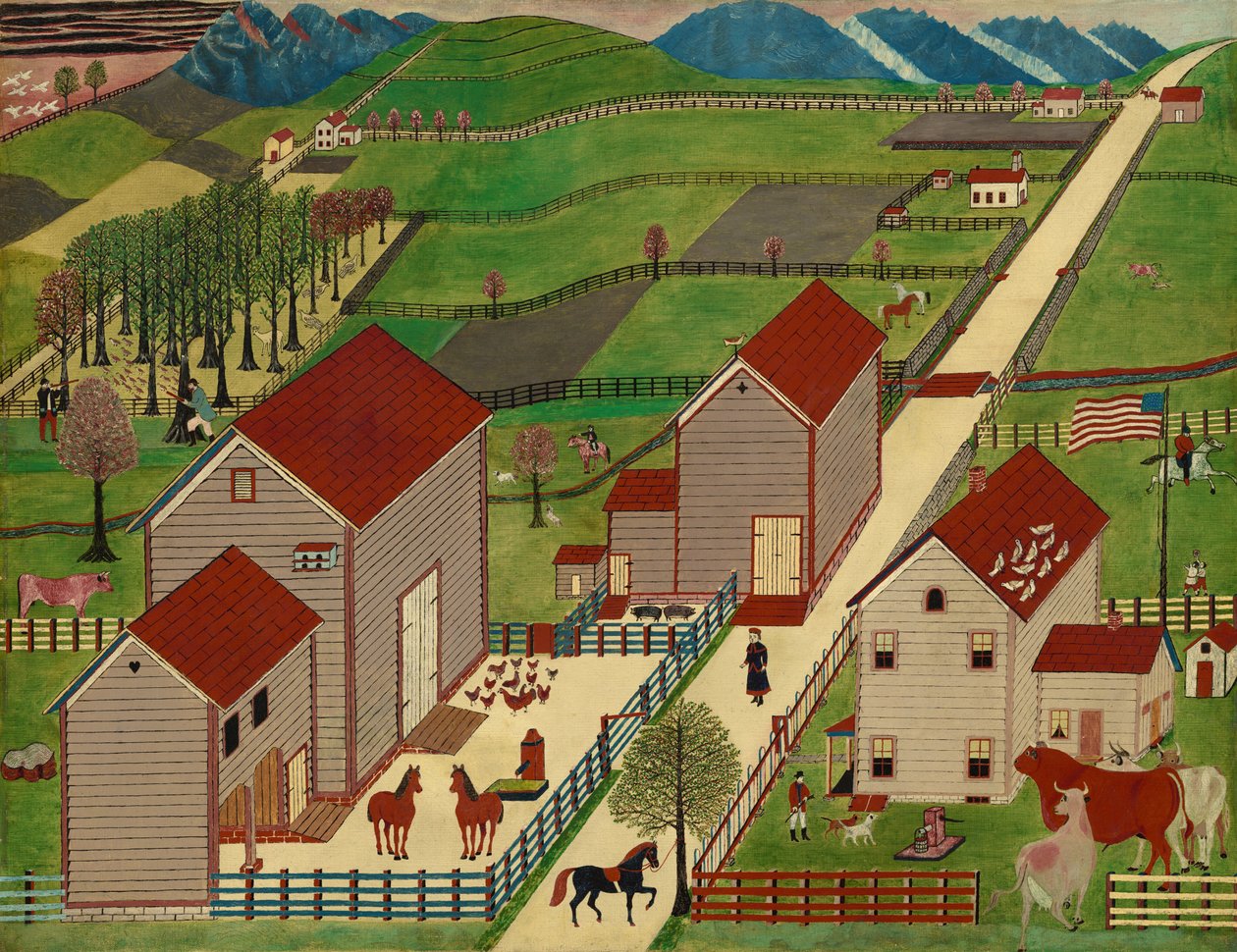 Mahantango Valley Farm by American 19th Century