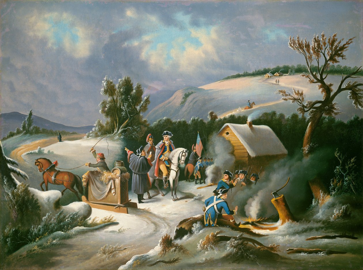 Washington at Valley Forge by American 19th Century
