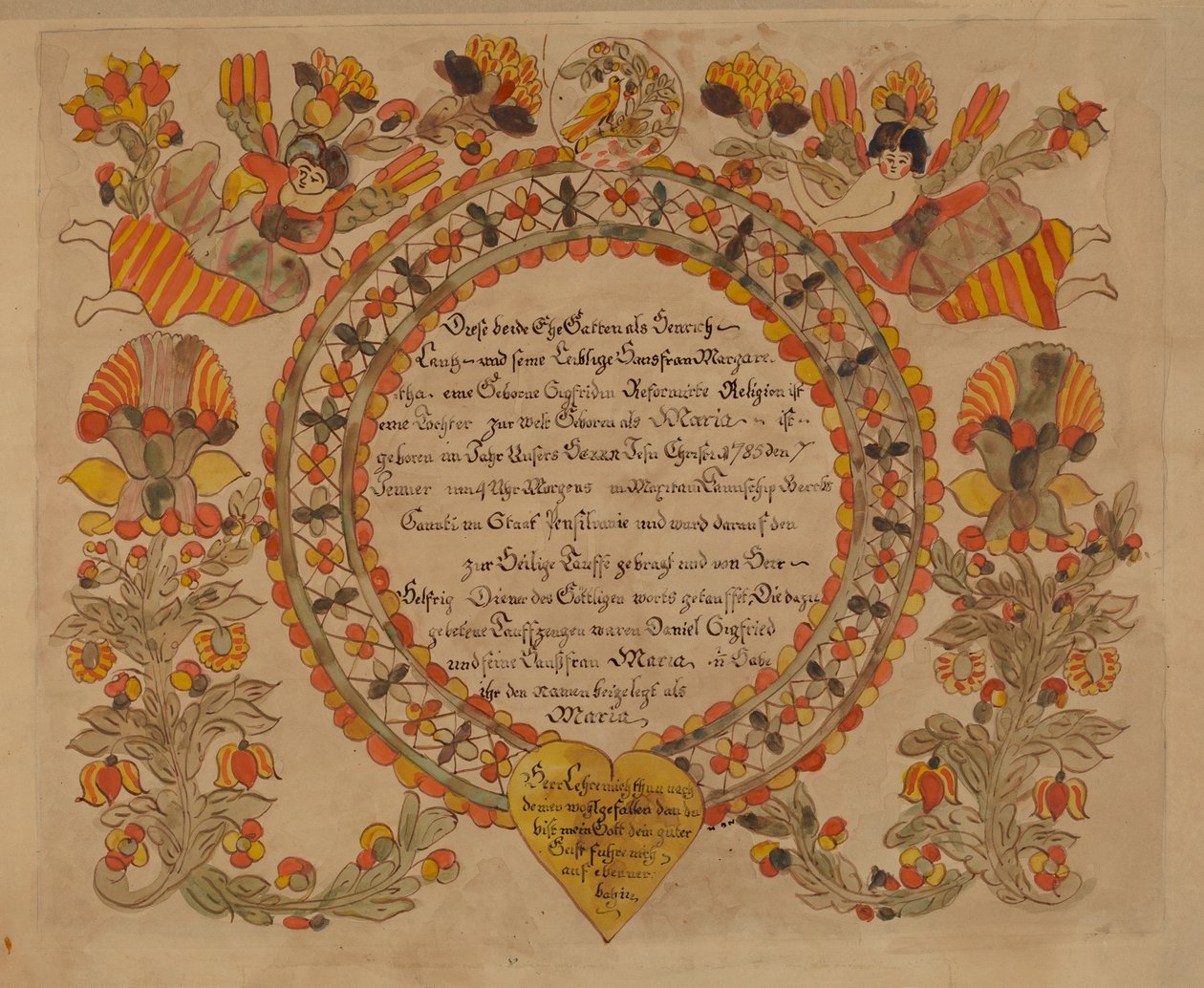 Baptismal Certificate by American 20th Century