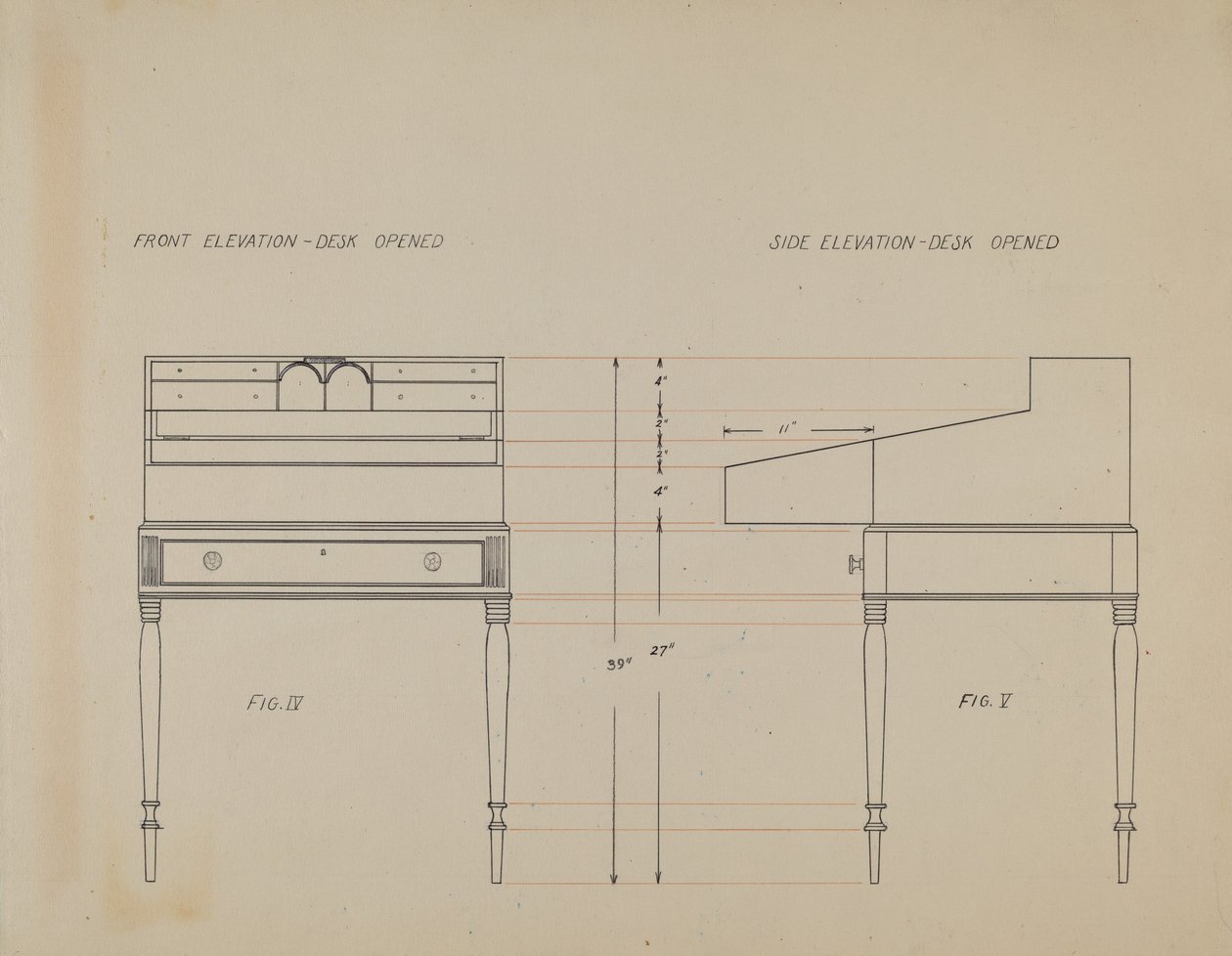 Desk by American 20th Century