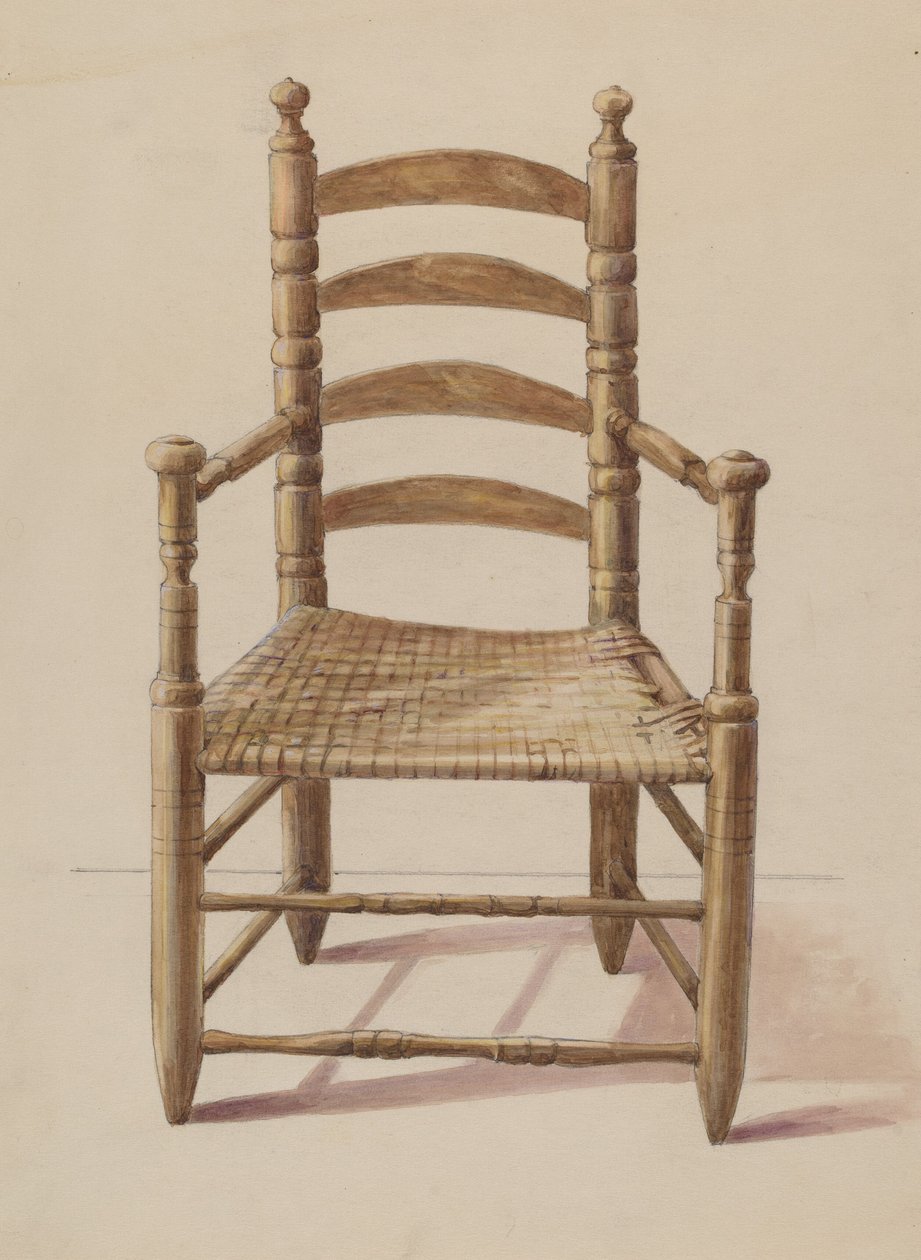 Ladder Back Chair by American 20th Century