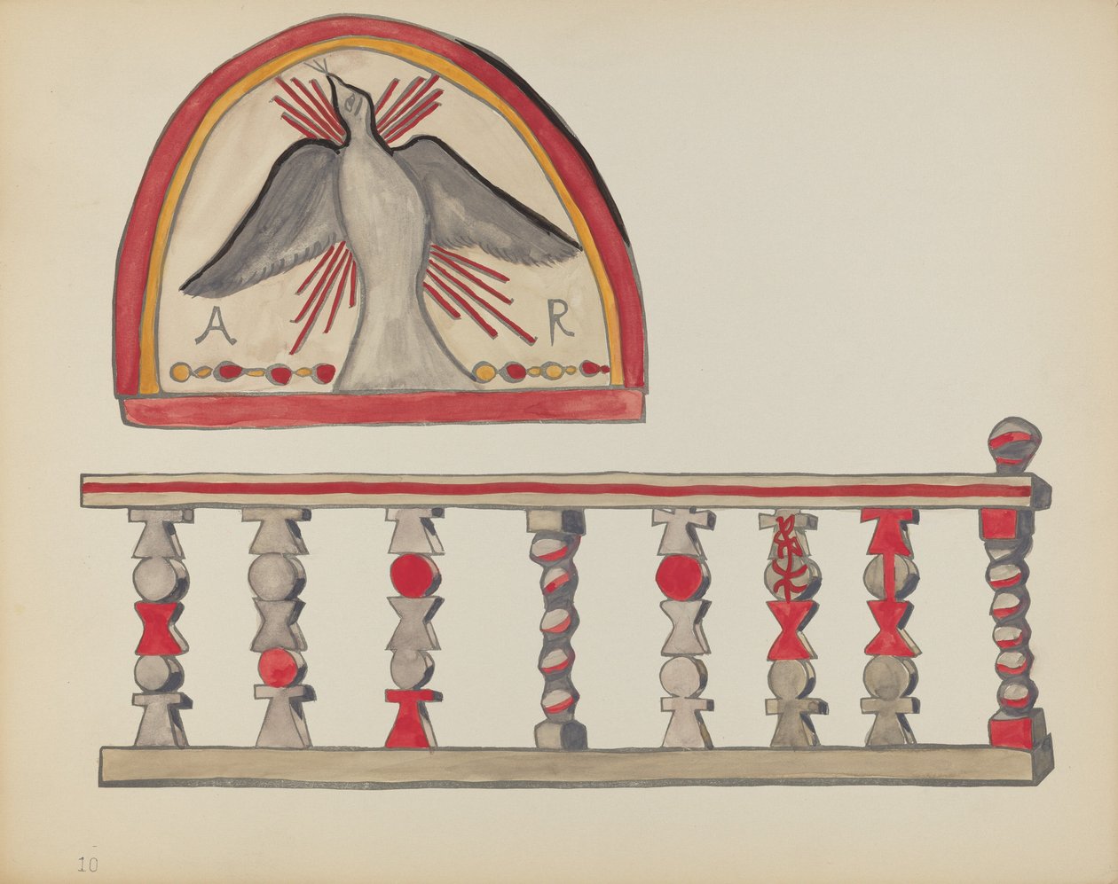 Plate 10: Holy Ghost (Lunette): From Portfolio 
