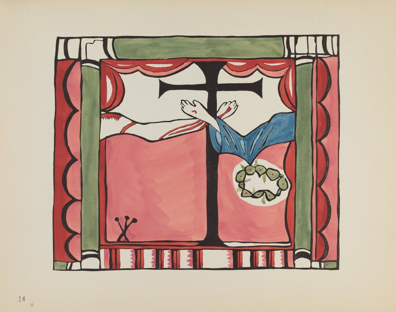 Main Altarpiece, Chimayo: From Portfolio "Spanish Colonial Designs of New Mexico" by American 20th Century