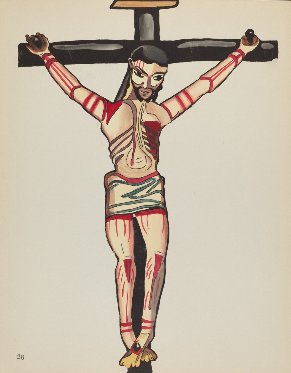 Plate 26: Christ Crucified: From Portfolio "Spanish Colonial Designs of New Mexico" by American 20th Century