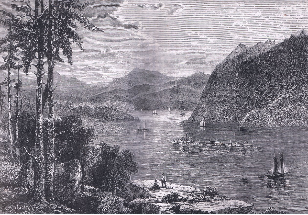 The Hudson Highlands, illustration from Cassells History of the United States by American English school