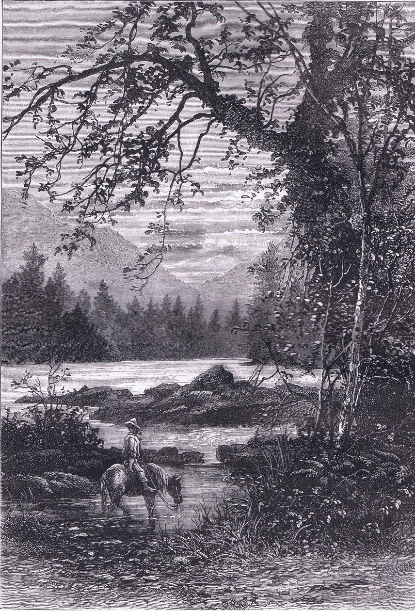 View of North Carolina, illustration from Cassells History of the United States by American English school