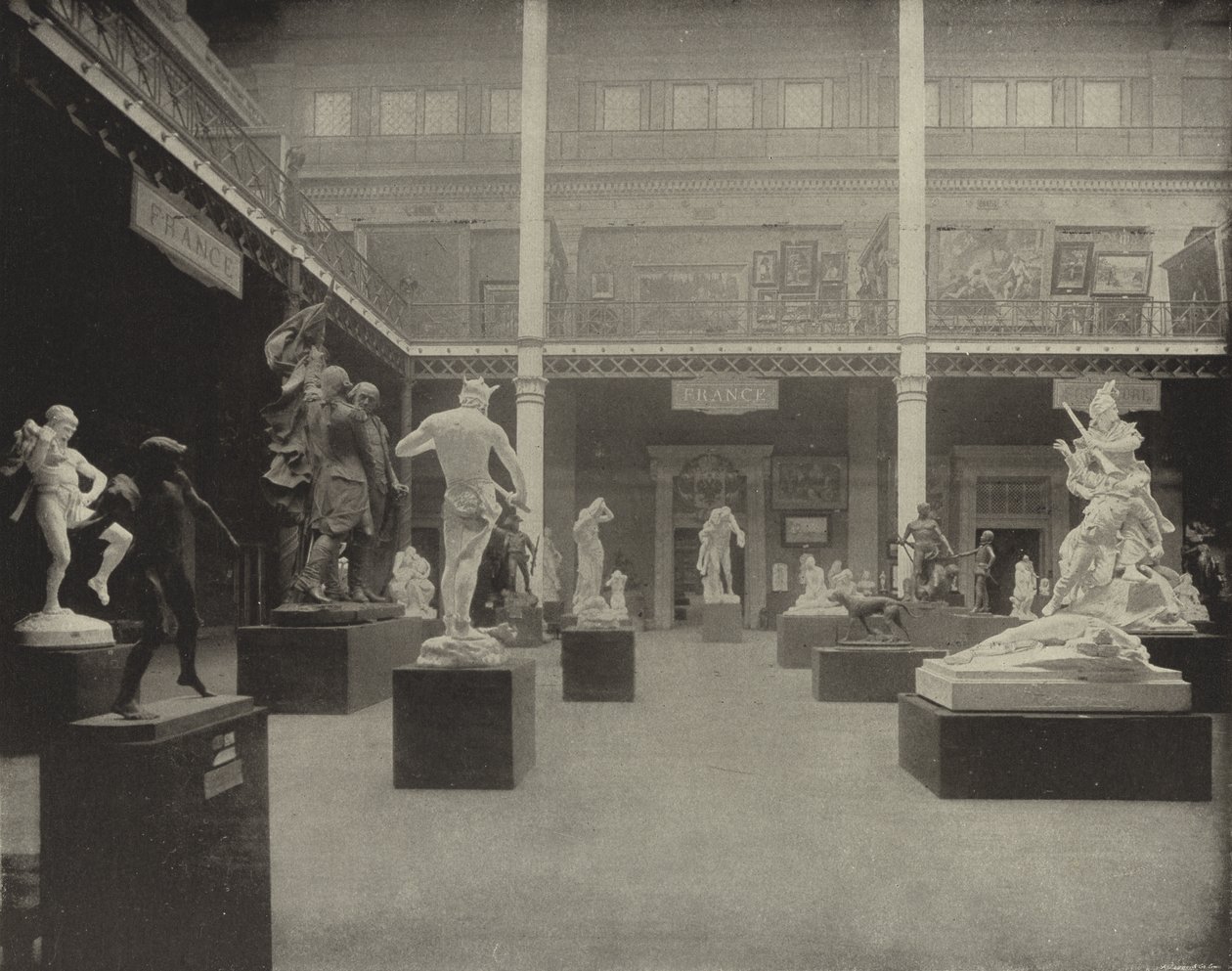 French Sculpture in the Art Palace by American Photographer (after)
