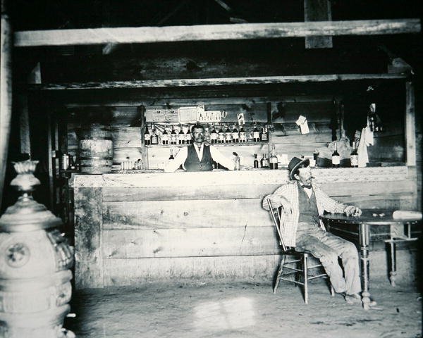 A Saloon in Albany County, Wyoming, c.1890 by American Photographer