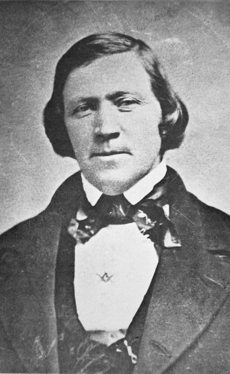 Brigham Young (1801-77) Second President of the Mormon Church, aged 43 by American Photographer