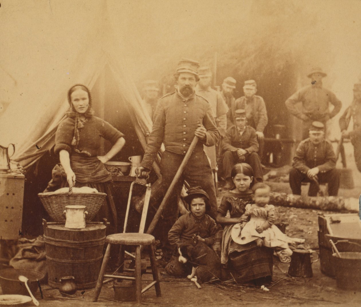 Camp of 31st Pennsylvania Infantry near Washington, D.C. by American Photographer