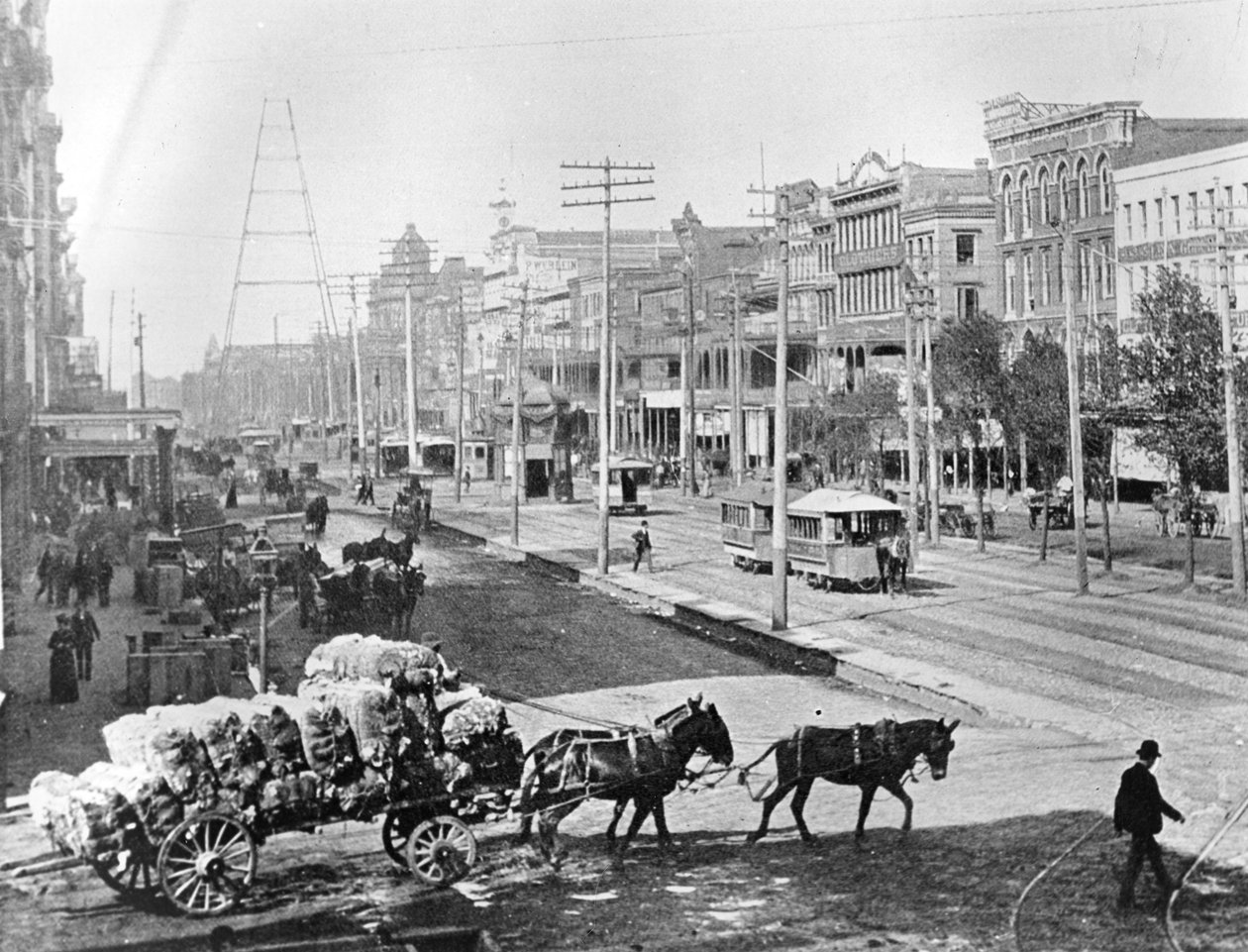 Canal Street, New Orleans, Louisiana, c.1890 by American Photographer