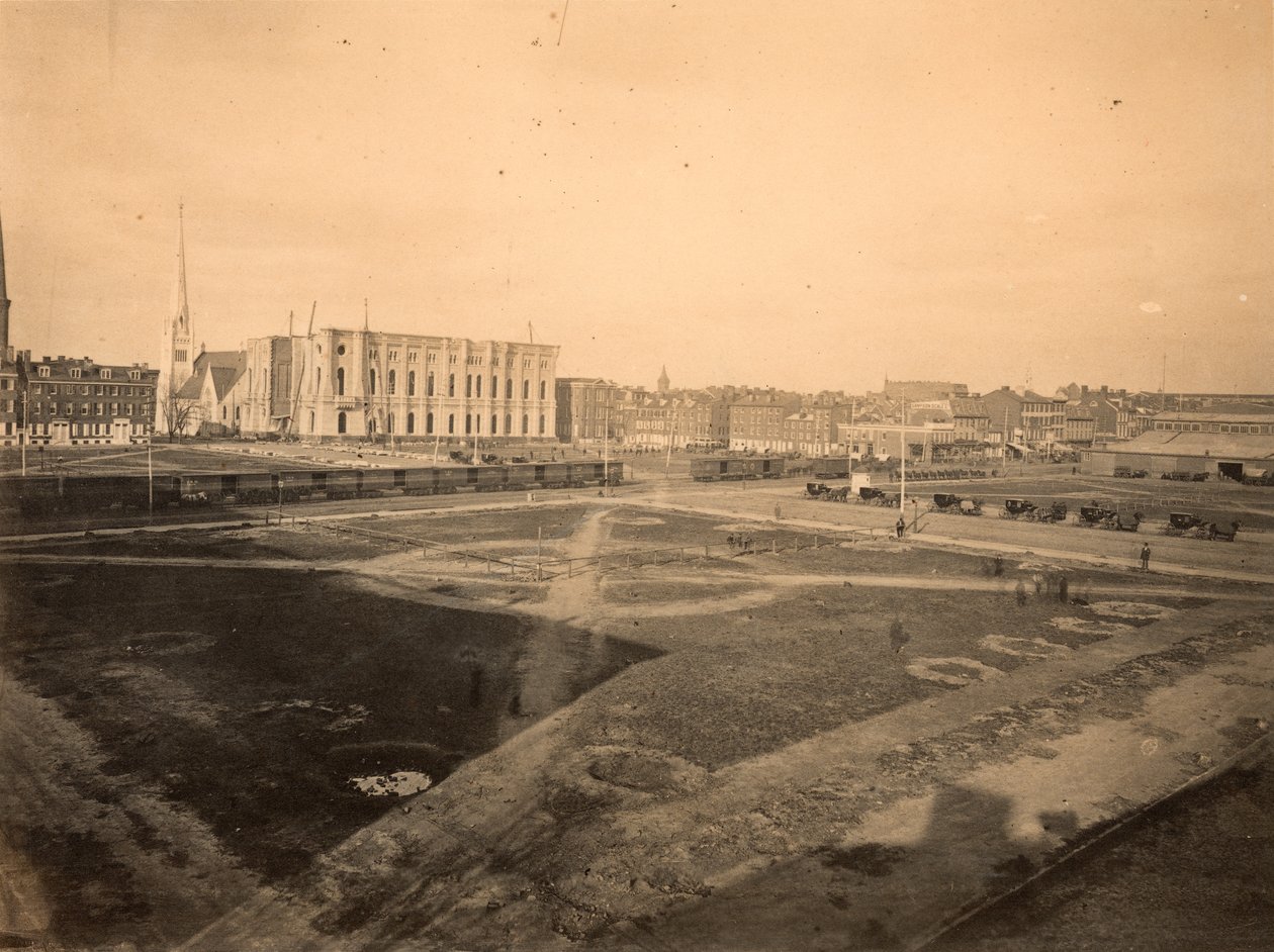 Center Square, site of City Hall, Broad and Market Street, Philadelphia by American Photographer