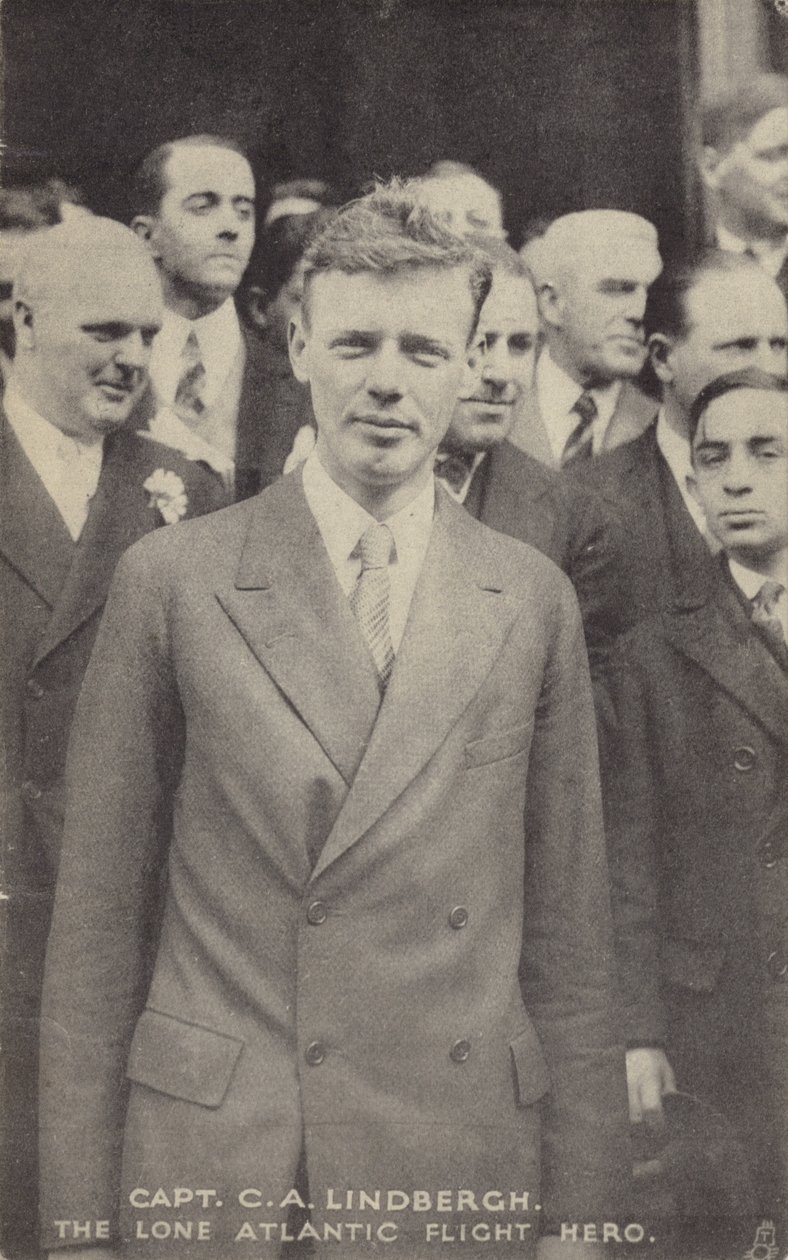Charles Lindbergh, American Aviator Who Made the First Solo Transatlantic Flight by American Photographer