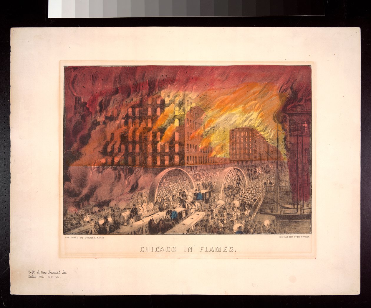 Chicago in Flames, 1871 by American Photographer