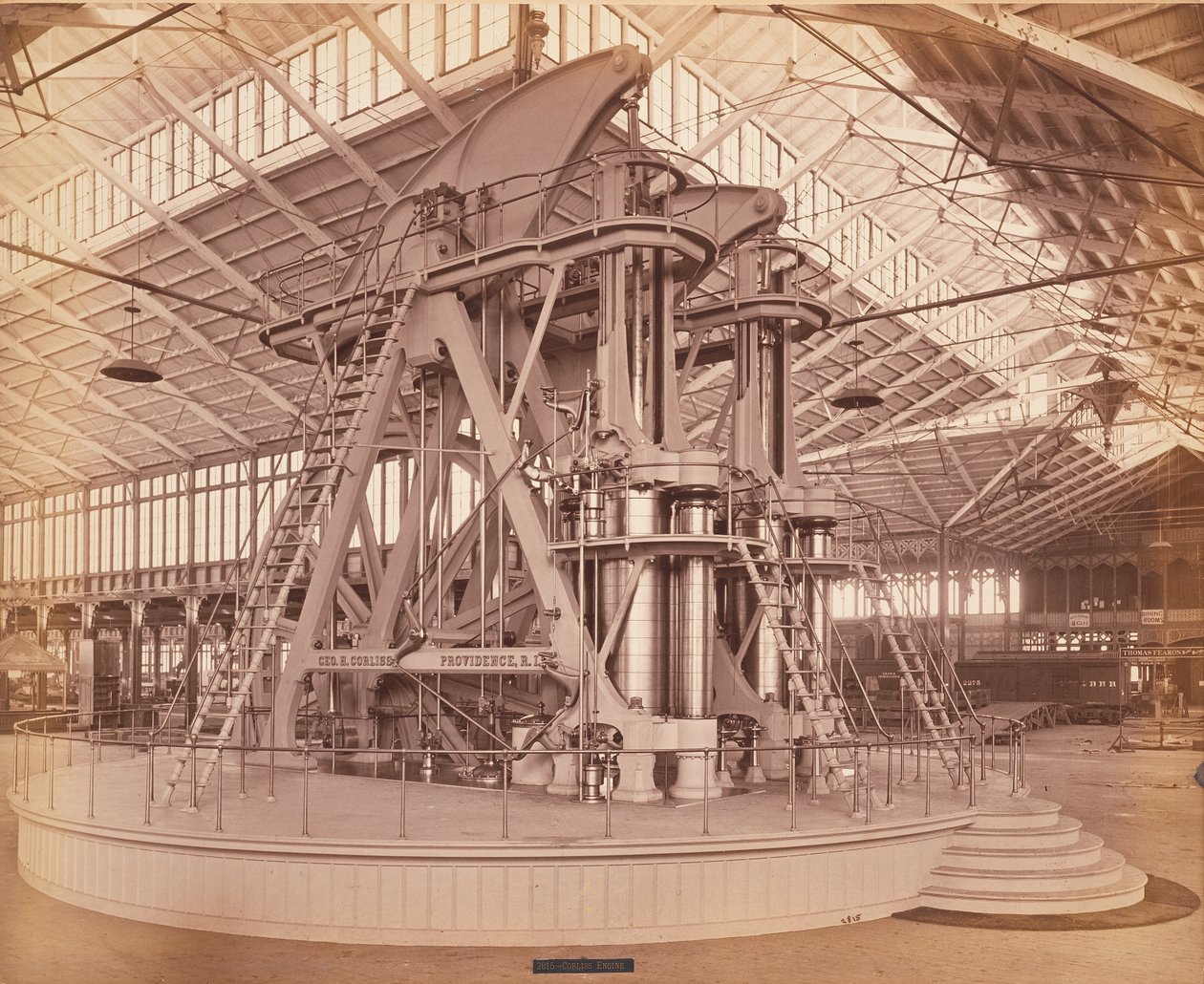 Corliss Engine, Centennial International Exhibition, Philadelphia, 1876 by American Photographer