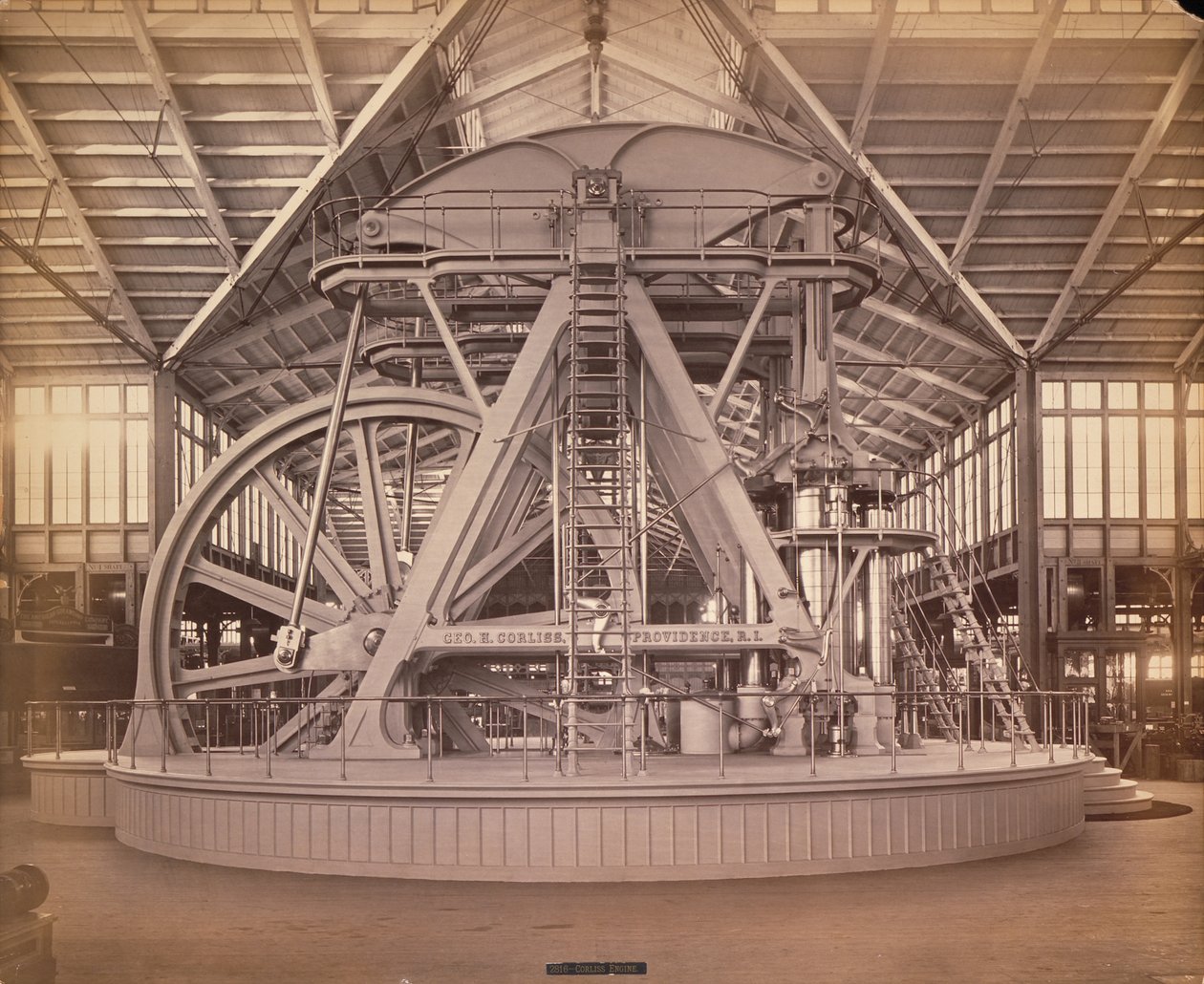Corliss Engine, Centennial International Exhibition, Philadelphia, 1876 by American Photographer
