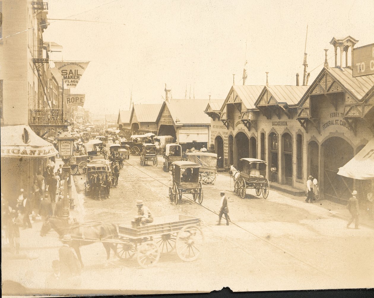 Delaware Avenue, north from Market Street by American Photographer