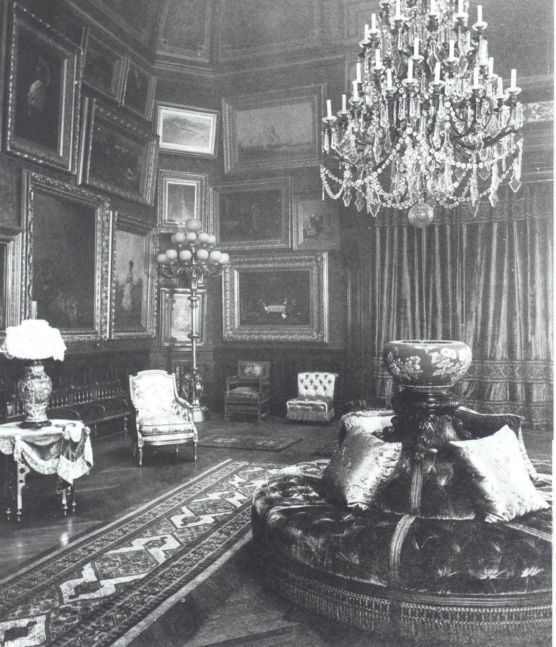 Drawing Room of the Astor Family House, Fifth Avenue, New York by American Photographer