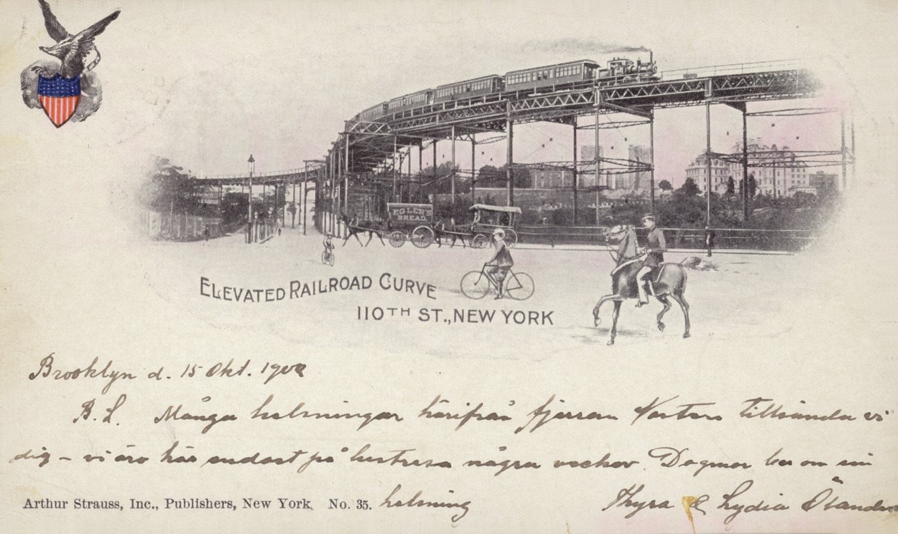 Elevated Railroad Curve by American Photographer