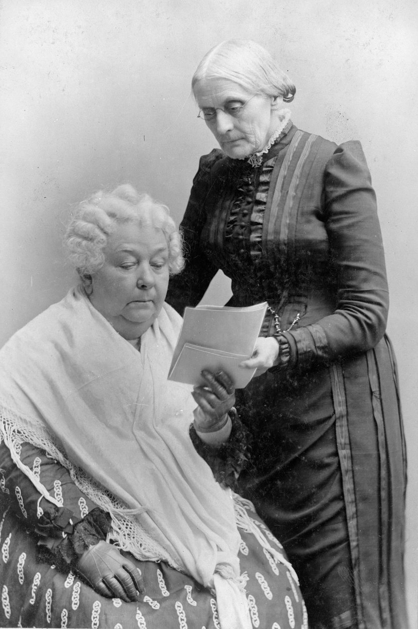 Elizabeth Cady Stanton with Susan B. Anthony by American Photographer