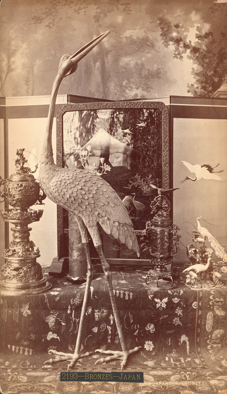 Exhibit of Japanese Bronzes, Birds, Centennial International Exhibition, Philadelphia by American Photographer