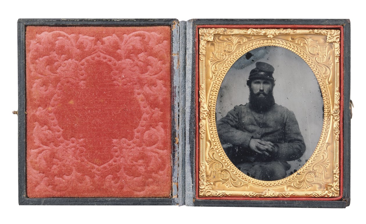 Framed Portrait of Private Joseph Absalom Higginbotham, Co. I by American Photographer