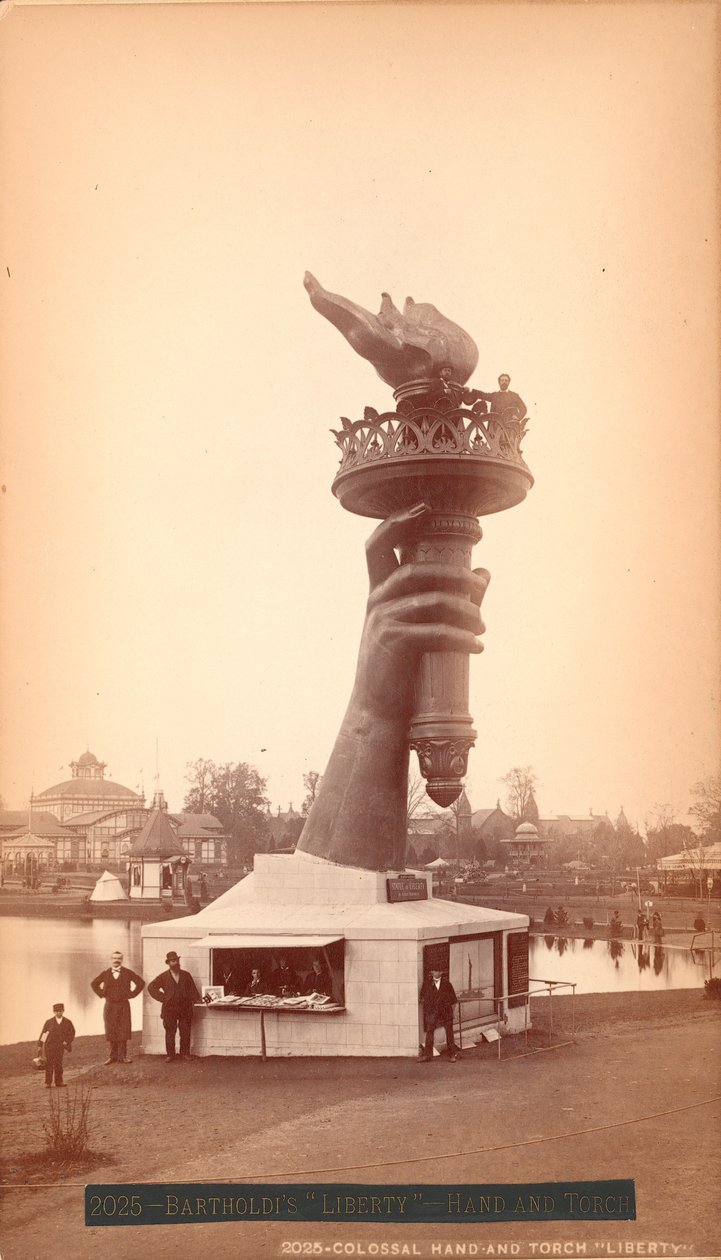 Hand and torch of the Statue of Liberty, c.1876 by American Photographer