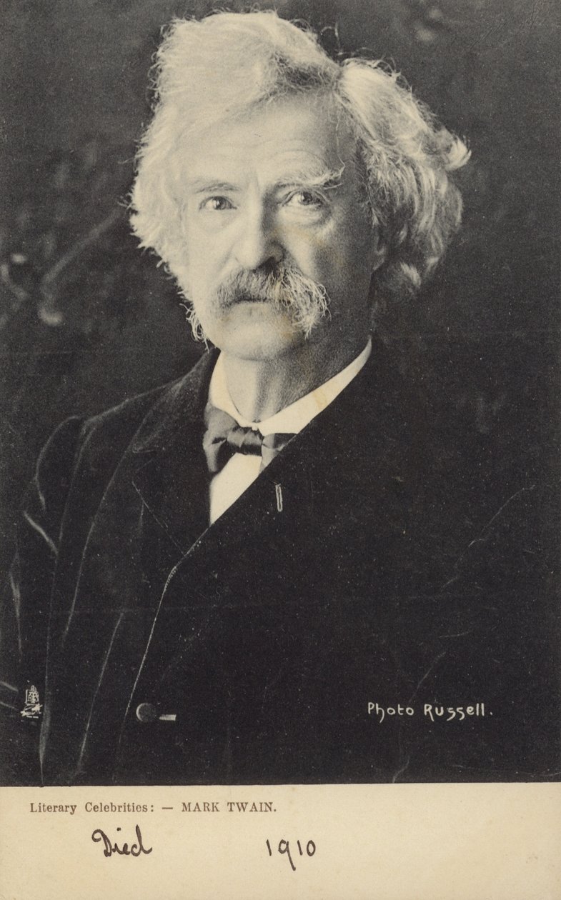 Mark Twain (1835-1910), American Writer by American Photographer