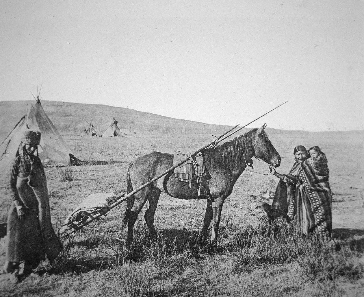 Native American Cree people of Western Canada, c.1890 by American Photographer
