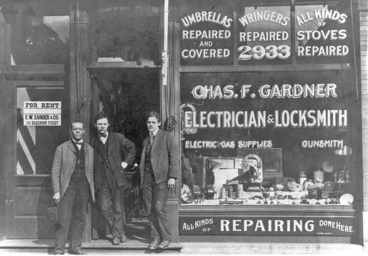 Only Black Store of Its Kind in the U.S., at 2933 State St., Chicago, Illinois, c.1899 by American Photographer