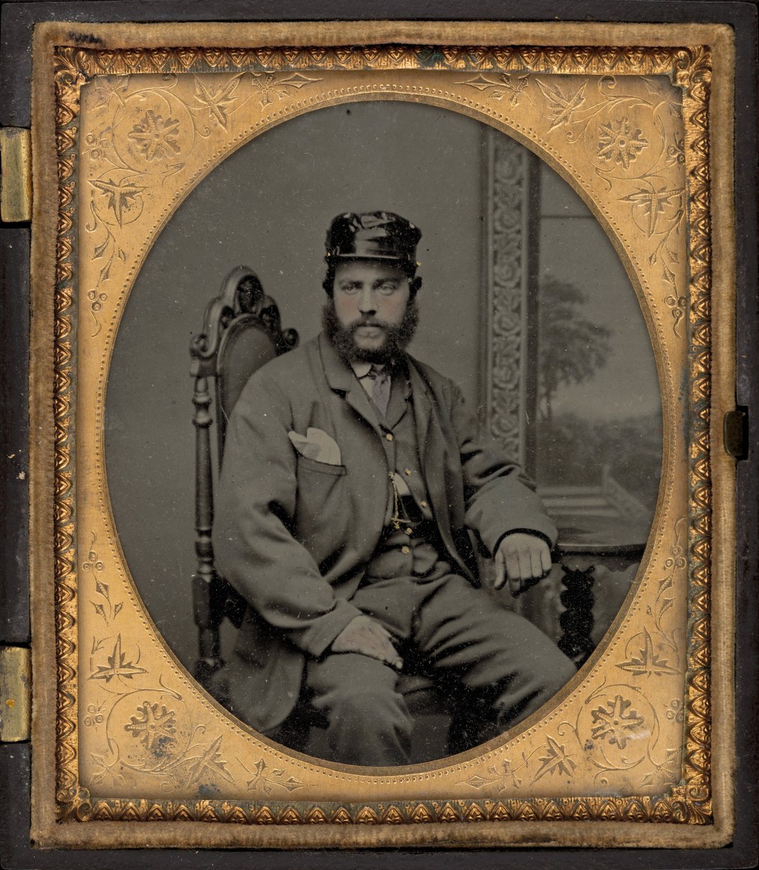 Portrait of a Soldier, 1860s by American Photographer