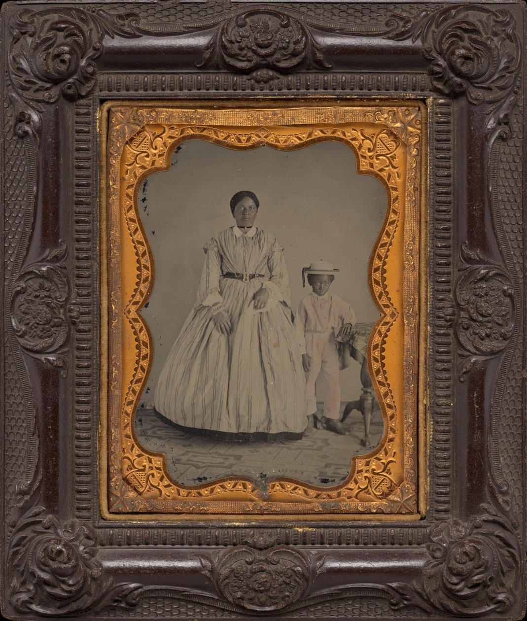 Portrait of a Woman and Boy by American Photographer