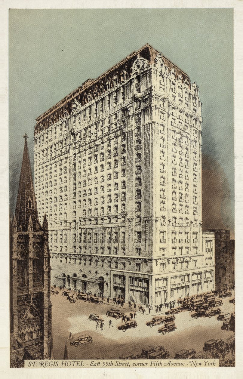St Regis Hotel, East 55th Street and Corner of 5th Avenue, New York City, USA by American Photographer