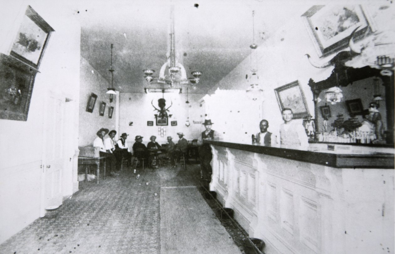 The Long Branch Saloon, Dodge City, Kansas, c.1880 by American Photographer