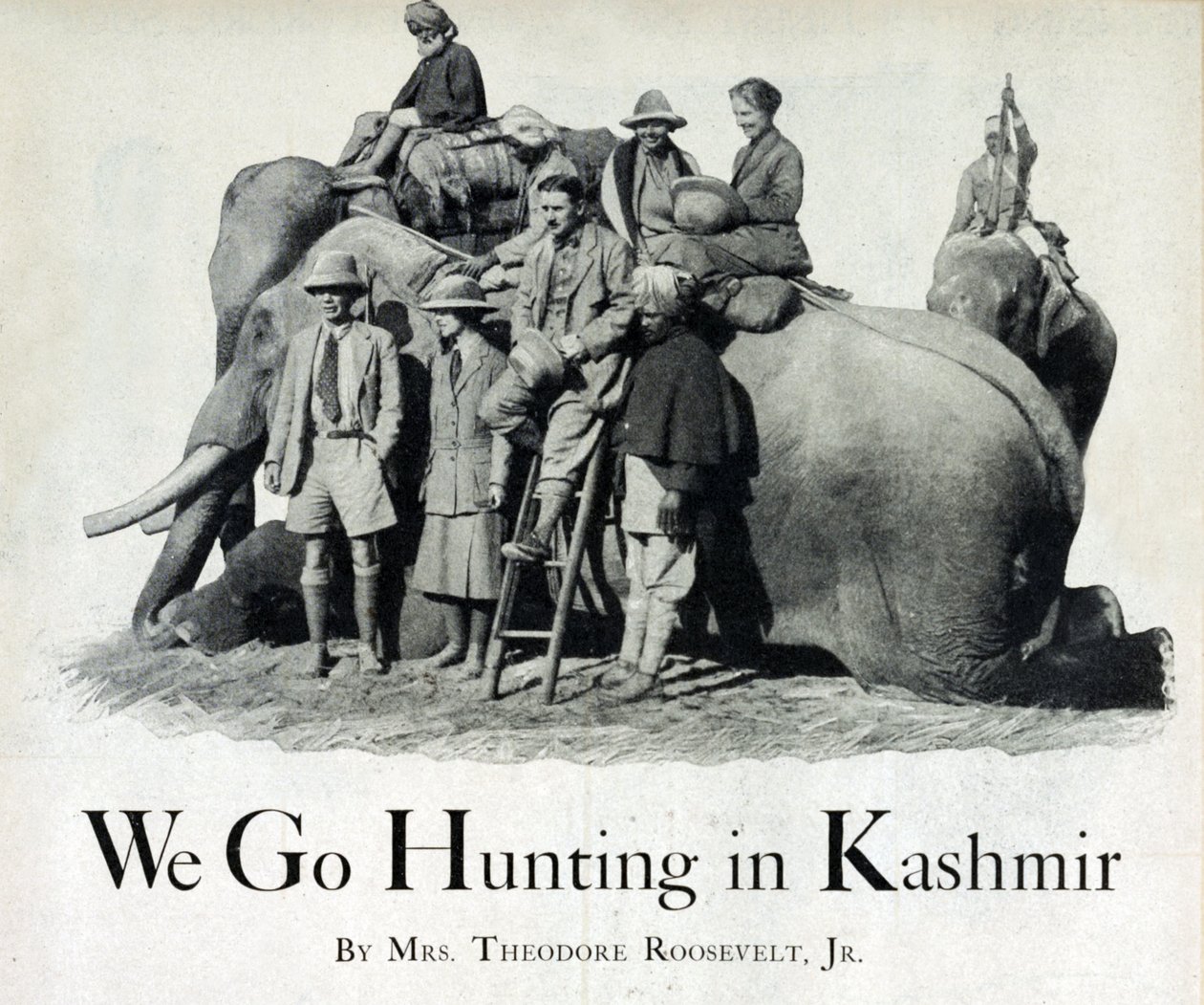 Theodore Roosevelt III and Eleanor Butler Alexander-Roosevelt Hunting in Kashmir, 1925 by American Photographer