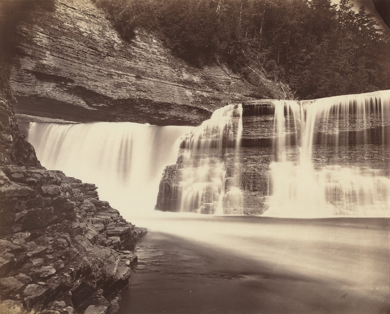 Trenton Falls, New York, c. 1870 by American Photographer