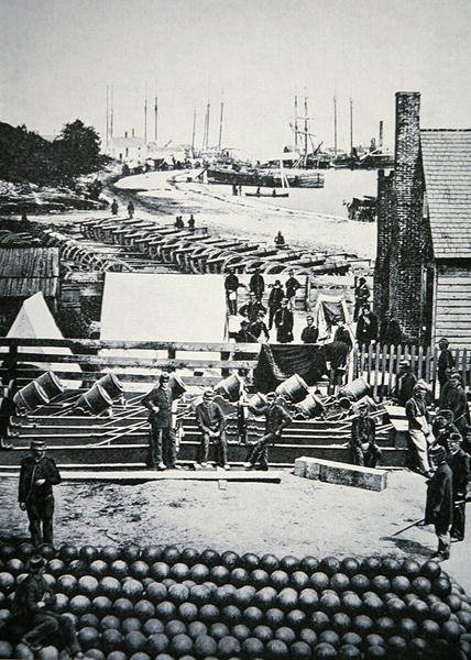 Union Army munitions depot at City Point, Virginia by American Photographer