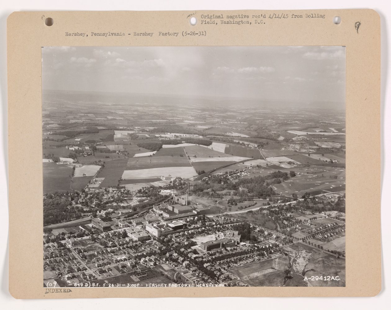 View of Hershey, Pennsylvania, 26th May 1931 by American Photographer