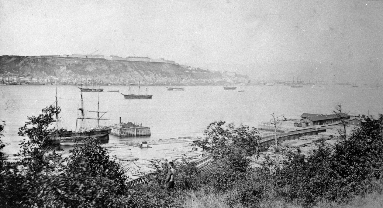 View of Quebec City Across the Harbour by American Photographer