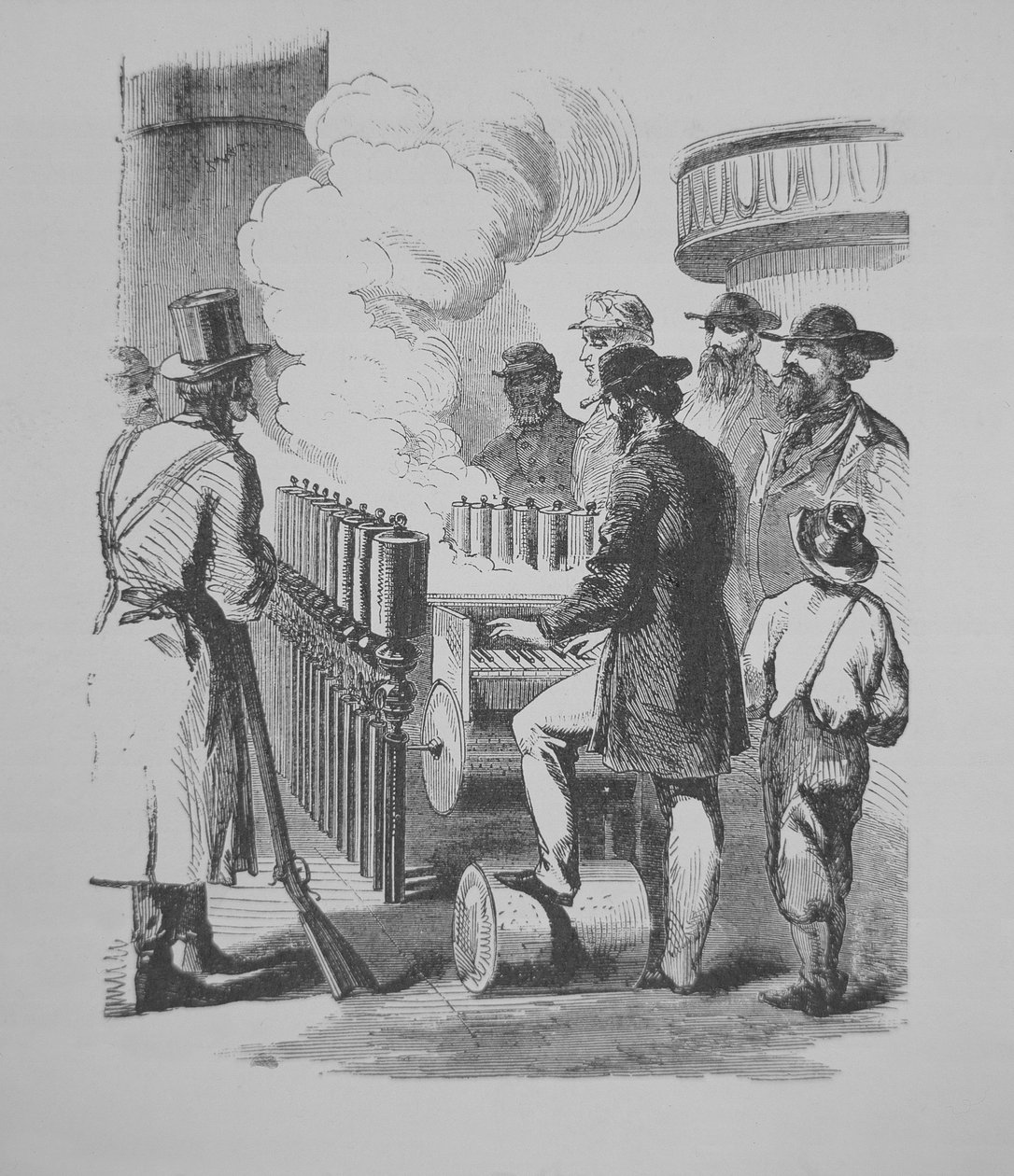 A Steam-powered Calliope, Used on American Steamboats, c.1870 by American School