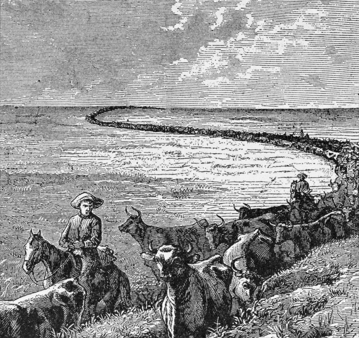 A Trail in the Great Plains, Illustration from 
