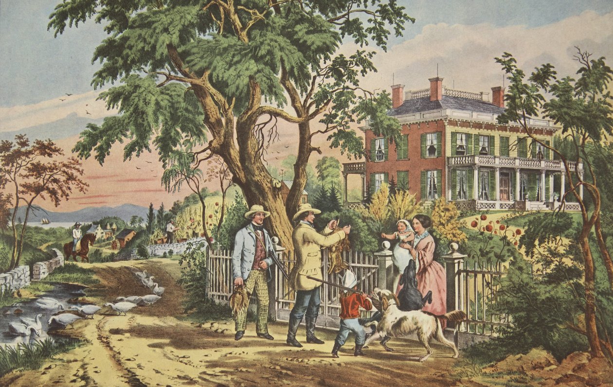 American Country Life - October Afternoon by American School