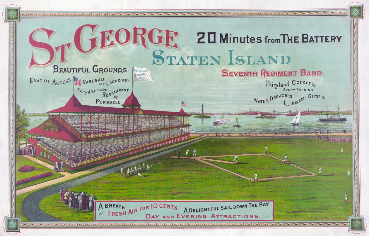 Baseball Field at St. George Park, Staten Island by American School