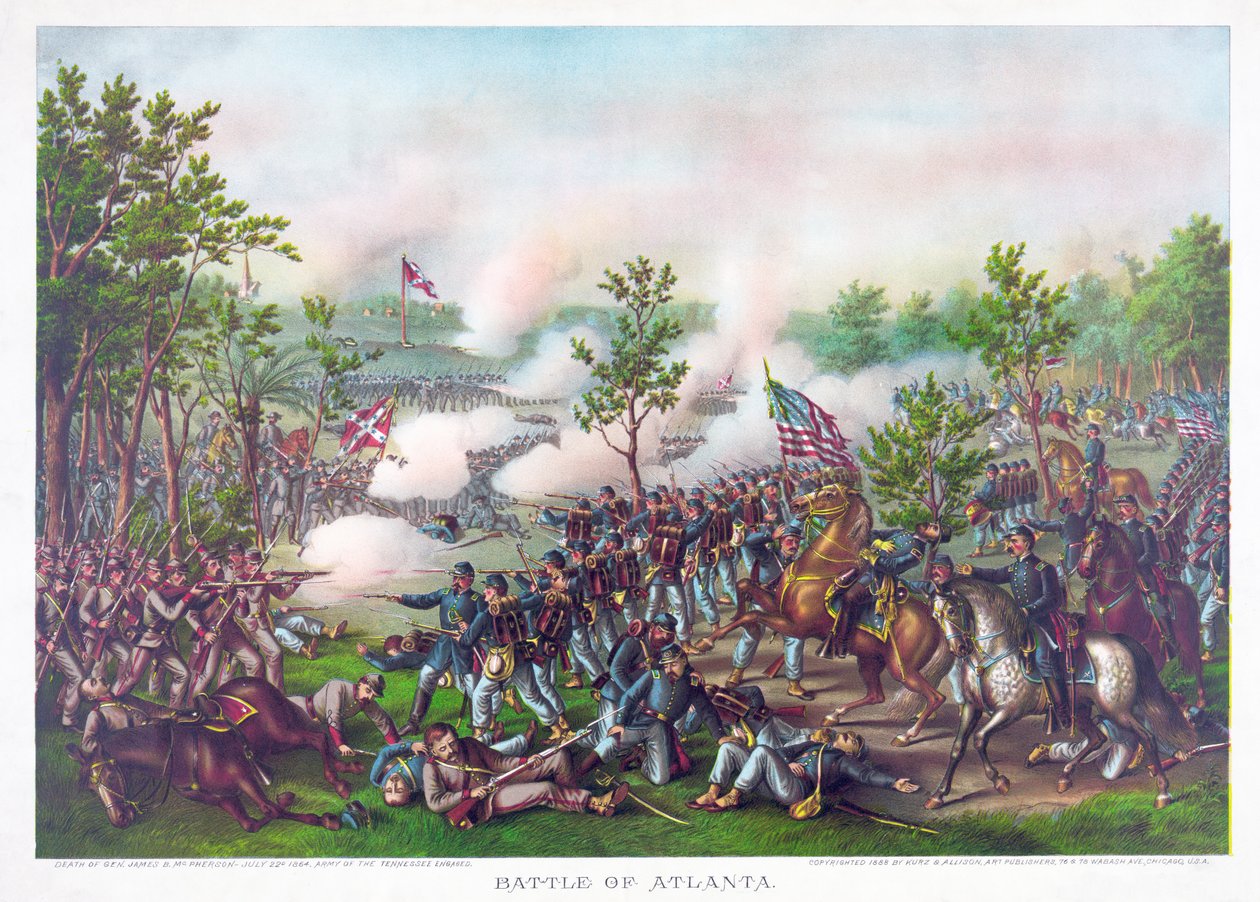 Battle of Atlanta by American School