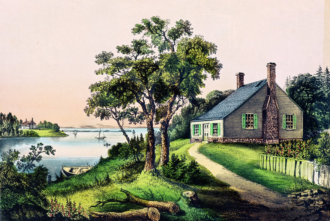 Birthplace of George Washington at Bridges Creek, Westmoreland County, Virginia by American School